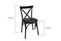 Hanah Home Ekol 1331 V4 Juego de 4 Sillas Negras